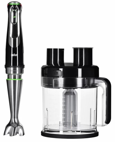 Braun MultiQuick 9 MQ 9187XLI 0,6 l Ponorný mixér 1200 W Černá, Nerezová ocel
