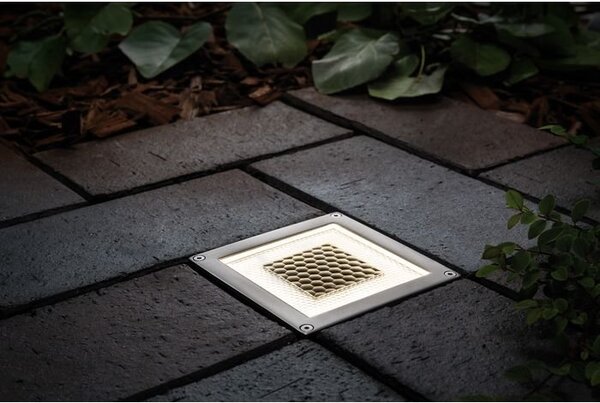 P 93774 Zemní zápustné svítidlo Solar Cube LED, incl. 1x0,24 W, 3,6lm, 2700K, ušlecht.ocel 1ks - PAULMANN