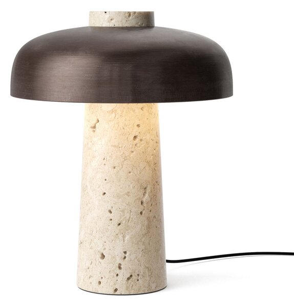 Stolní lampa Audo Copenhagen, Reverse, stmívatelné, Béžová, Obývací pokoj, Kámen, Design