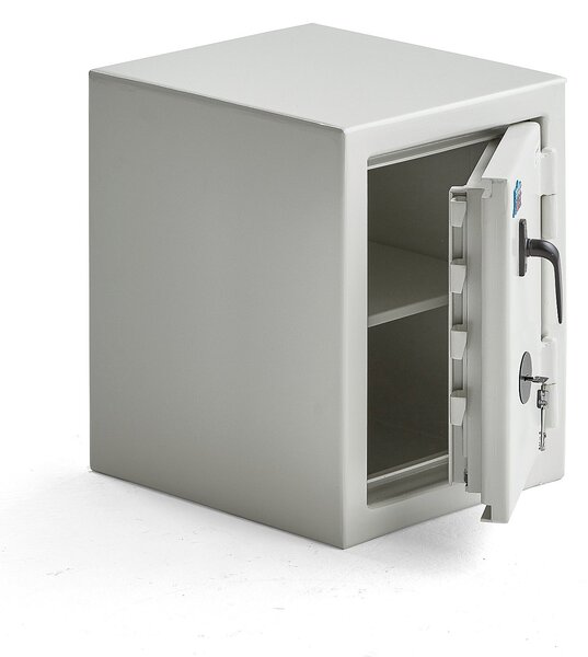 AJ Produkty Bezpečnostní skříň CONTAIN, zámek na klíč, 450x350x400 mm, bílá