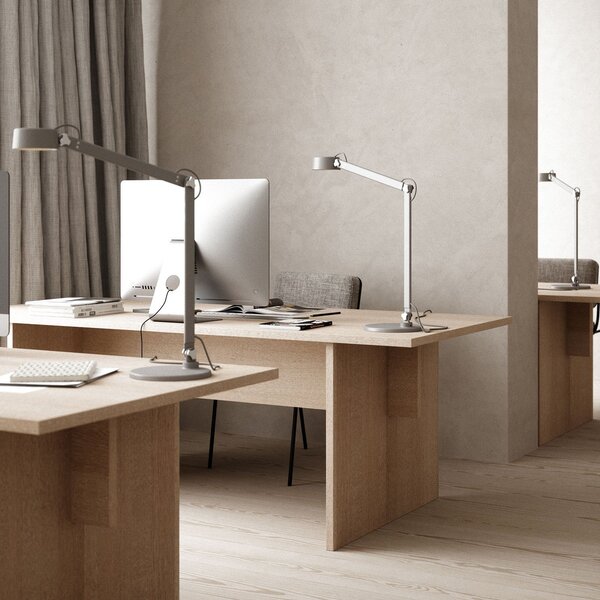 Stolní lampa DFTP by Nordlux, Nobu, Šedá, Pracovna, Kov, Moderní