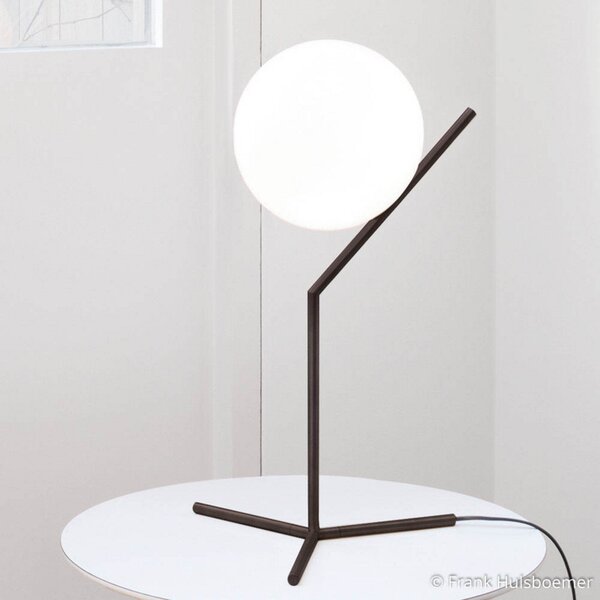 Stolní lampa FLOS, IC T1 high, stmívatelné, Černá, Obývací pokoj, Kov, Design