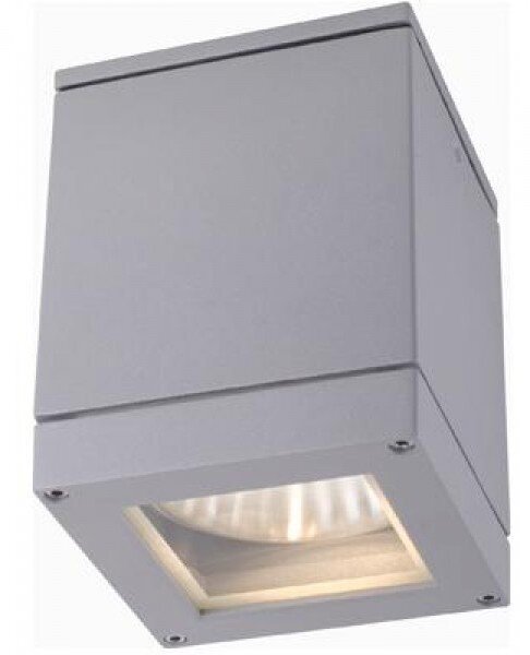 RED R10386 Svítidlo QUADRA M stropní stříbrnošedá 230V E27 75W IP54 - RED - DESIGN RENDL