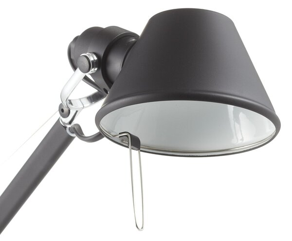 Stolní lampa Artemide, Tolomeo Micro, Černá, Pracovna, Kov, Design