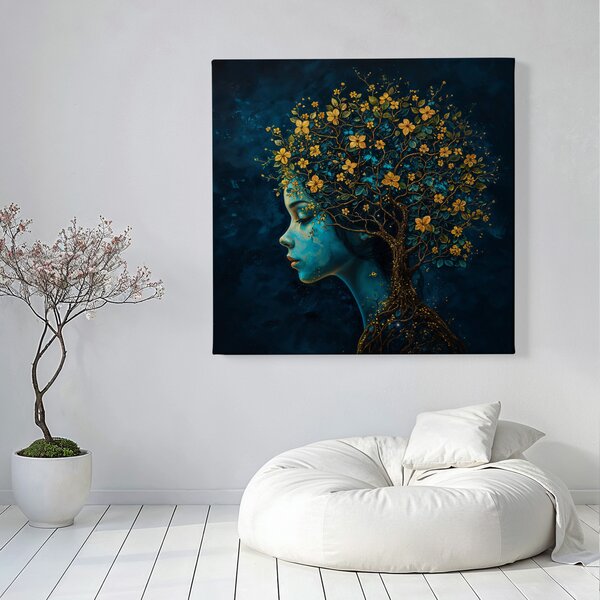 Obraz na plátně - Strom života Snící Astrael FeelHappy.cz Velikost obrazu (šířka x výška): 40 x 40 cm