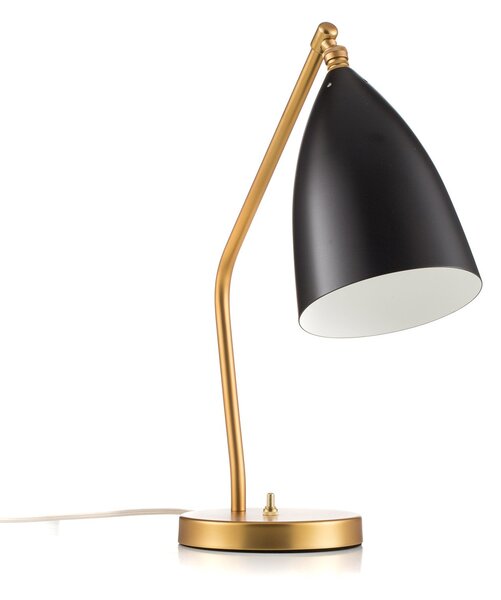 Stolní lampa GUBI, Gräshoppa, Černá, Obývací pokoj, Kov, Design
