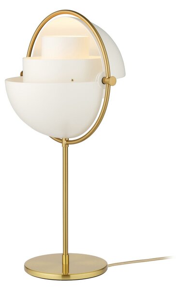 Stolní lampa GUBI, Multi-Lite, Zlatá / mosazná, Obývací pokoj, Kov, Design