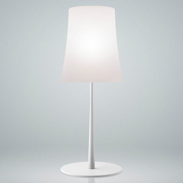 Stolní lampa Foscarini, Birdie Easy Grande, Bílá, Obývací pokoj, Kov, Design