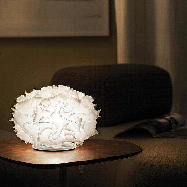 Stolní lampa Slamp, VELI, Bílá, Obývací pokoj, Plast, Design