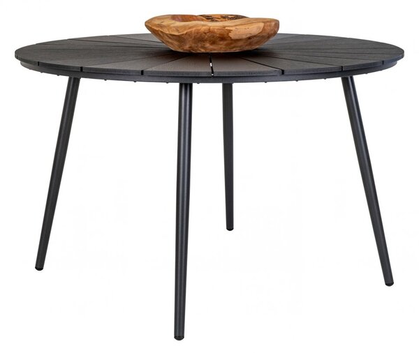 Zahradní stůl Atlanta, černý, Ø120×74 cm – House Nordic