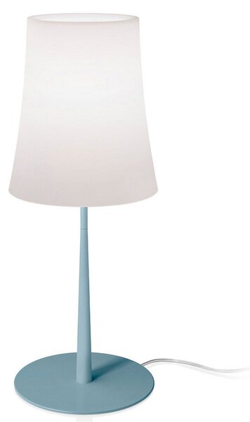 Stolní lampa Foscarini, Birdie Easy Grande, Modrá, Obývací pokoj, Kov, Design