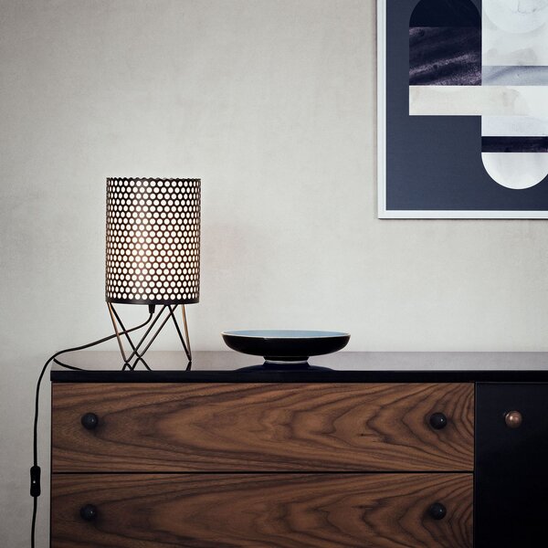 Stolní lampa GUBI, Pedrera, Černá, Obývací pokoj, Kov, Design