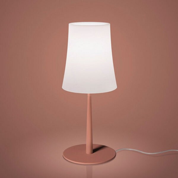 Stolní lampa Foscarini, Birdie Easy, Červená, Obývací pokoj, Kov, Design