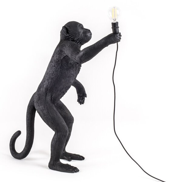 Venkovní svítidla SELETTI, Monkey Lamp, Černá, Plast, Design