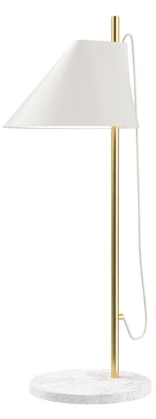 Stolní lampa Louis Poulsen, Yuh Brass, stmívatelné, Bílá, Ložnice, Kov, Design