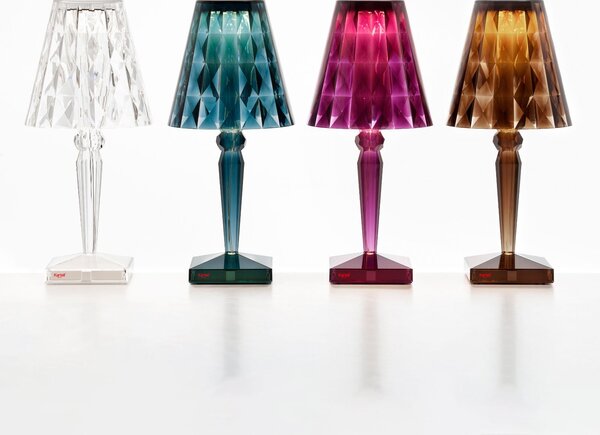 Stolní lampa Kartell, Big Battery, Hnědá / Rezavá, Obývací pokoj, Plast, Design
