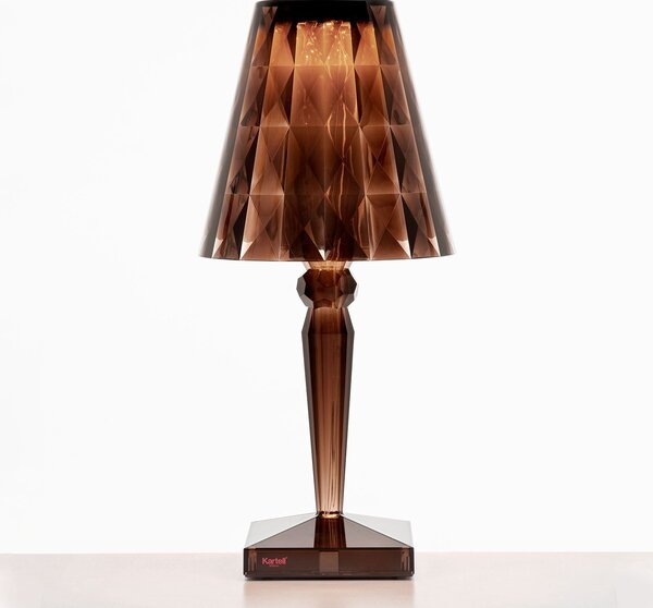 Stolní lampa Kartell, Big Battery, Hnědá / Rezavá, Obývací pokoj, Plast, Design