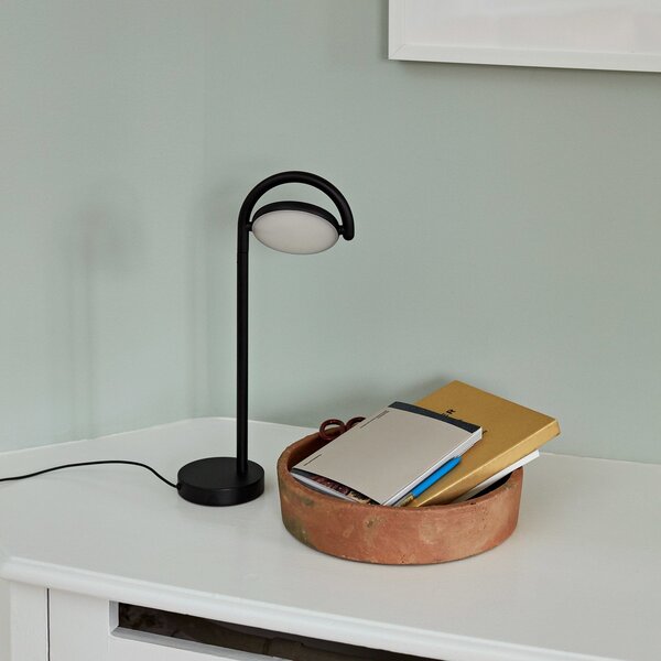 Stolní lampa HAY, Marselis, stmívatelné, Černá, Obývací pokoj, Kov, Design