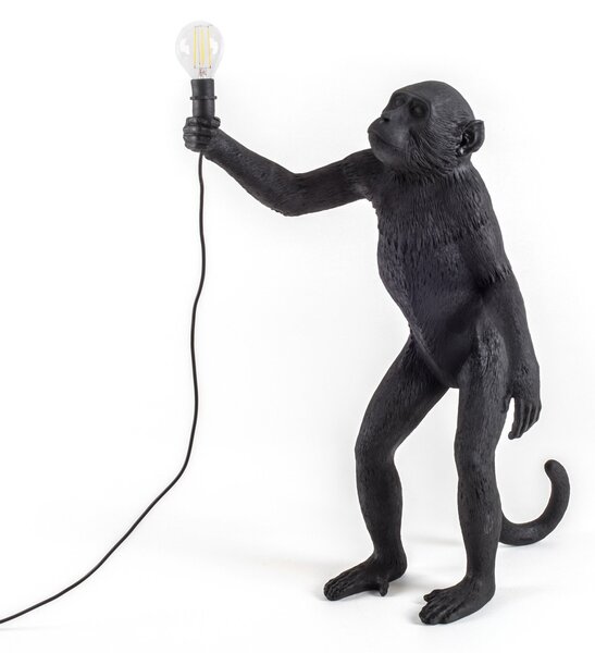 Venkovní svítidla SELETTI, Monkey Lamp, Černá, Plast, Design