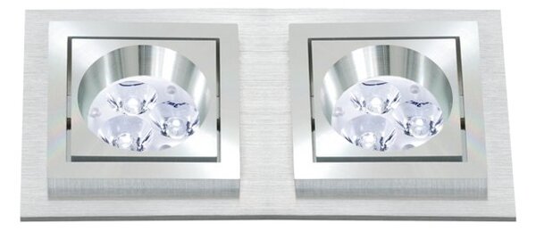 BPM 3067LED2.D40.3K Vestavné svítidlo Aluminio Plata kartáč.hliník 2x 7W LED 230V - BPM