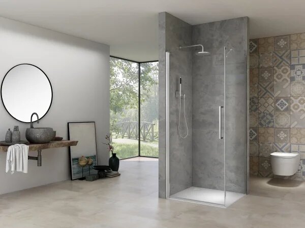 AVER COMBI 70x140 Čiré Sprchový kout obdélníkový
