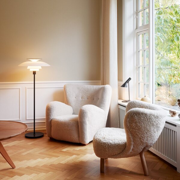 Stolní lampa Louis Poulsen, AJ Mini, Černá, Obývací pokoj, Kov, Design