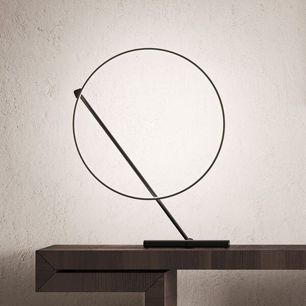 Stolní lampa kdln, Poise, stmívatelné, Černá, Obývací pokoj, Kov, Design