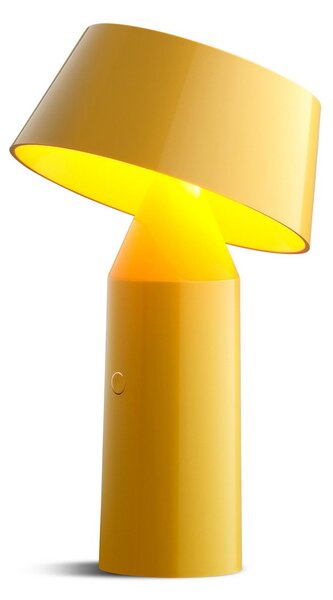 Stolní lampa MARSET, Bicoca, stmívatelné, Žlutá, Obývací pokoj, Plast, Design