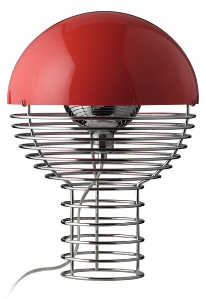 Stolní lampa Verpan, Wire Small, Metalická, Obývací pokoj, Kov, Design
