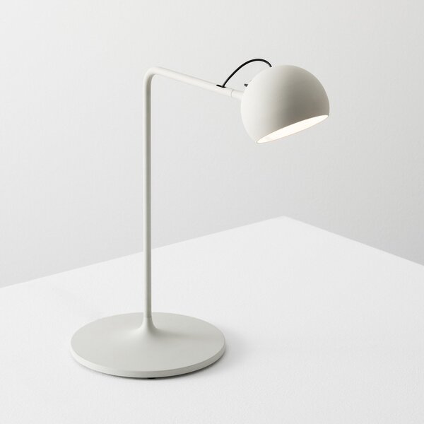Stolní lampa Artemide, Ixa, stmívatelné, Šedá, Obývací pokoj, Kov, Design