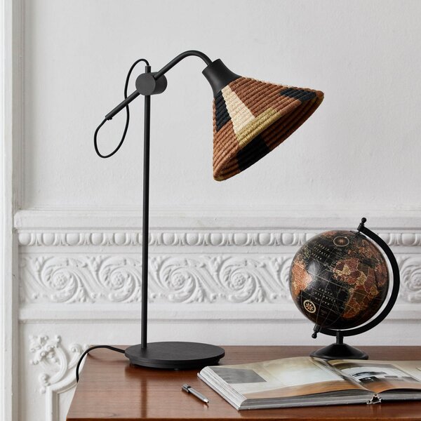 Stolní lampa Forestier, Parrot, Černá, Obývací pokoj, Kov, Design