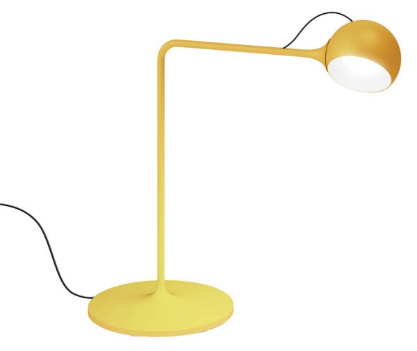 Stolní lampa Artemide, Ixa, stmívatelné, Žlutá, Obývací pokoj, Kov, Design