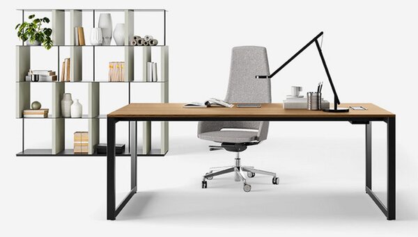 Stolní lampa Rotaliana, String T1 DTW, stmívatelné, Černá, Pracovna, Kov, Design