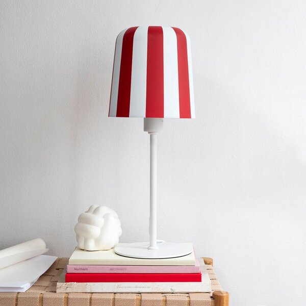 Stolní lampa Dyberg Larsen, Gry, Červená, Obývací pokoj, Kov, Design
