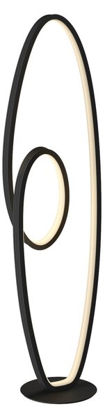 Stojací Lampa Lucande, Bronwyn, stmívatelné, Černá, Obývací pokoj, Kov, Moderní
