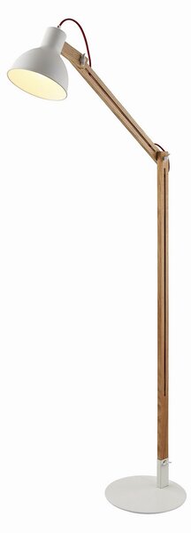 Stojací Lampa Lindby, Shivanja, Dřevo, Pracovna, Dřevo, Moderní