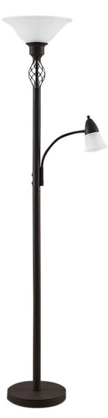 Stojací Lampa Lucande, Dunja, Hnědá / Rezavá, Obývací pokoj, Kov, Venkovský / rustikální