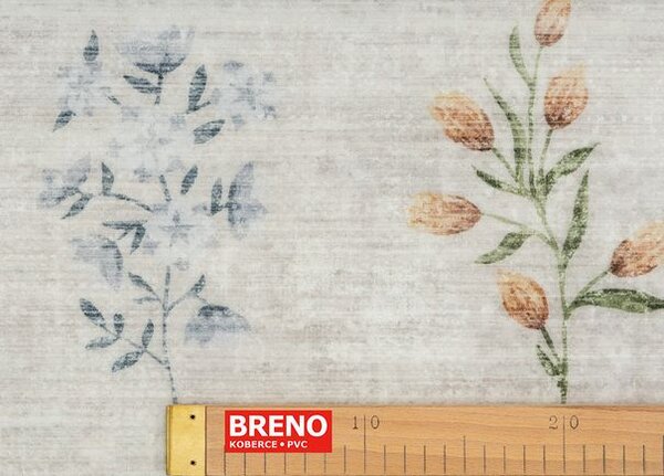 Breno Kusový koberec DORY JZ-1508, 80x150 cm, Béžová/Vícebarevné