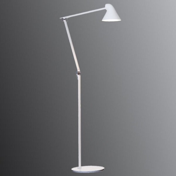 Stojací Lampa Louis Poulsen, NJP, stmívatelné, Bílá, Obývací pokoj, Kov, Design