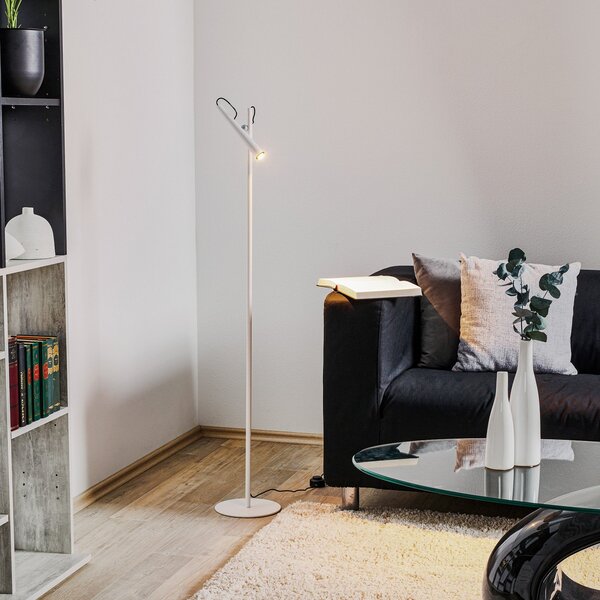 Stojací Lampa Foscarini, Magneto, Bílá, Obývací pokoj, Kov, Design