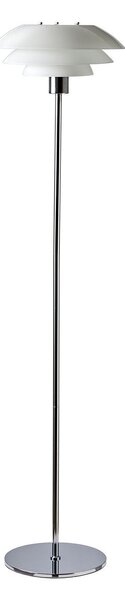 Stojací Lampa Dyberg Larsen, DL31, Bílá, Obývací pokoj, Sklo, Skandinávský
