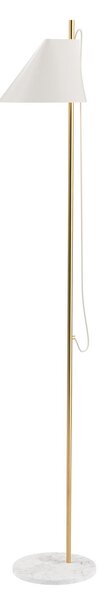 Stojací Lampa Louis Poulsen, Yuh Brass, stmívatelné, Bílá, Obývací pokoj, Kov, Design