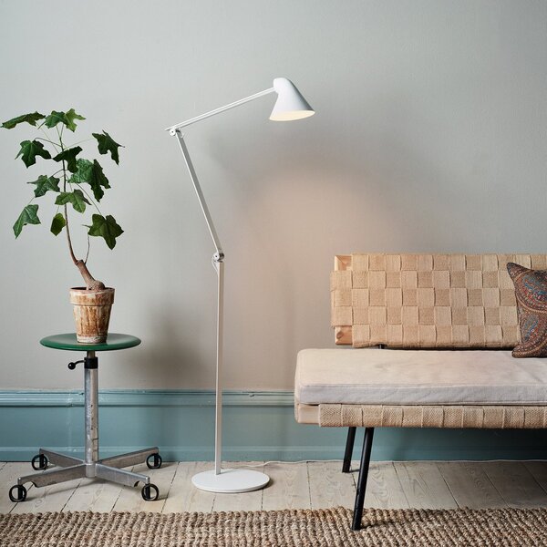 Stojací Lampa Louis Poulsen, NJP, stmívatelné, Bílá, Obývací pokoj, Kov, Design