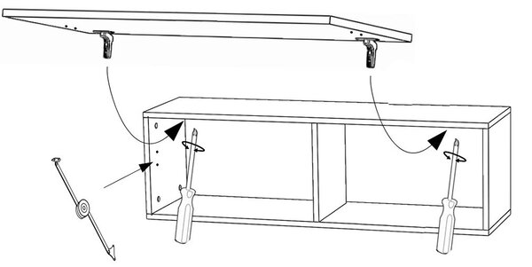 CALABRINI b | závěsná skříňka | 105 cm | bílá lesk