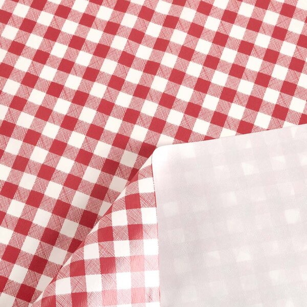 PVC ubrus Červeno-bílá kostička 12x12 mm PV-109 - metráž š. 140 cm