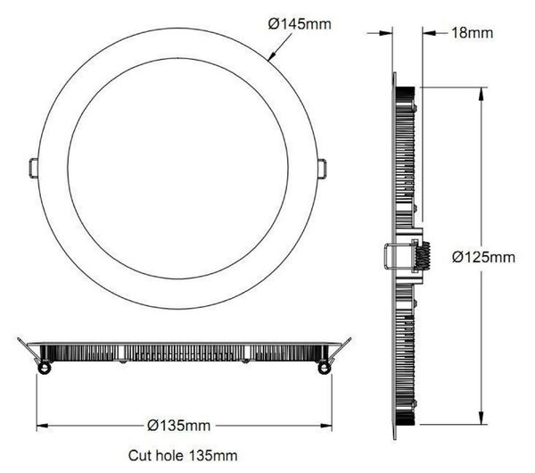 IMPR 565082 Kapego LED Panel 8W LED 2700K bílá 350mA - DEKOLIGHT