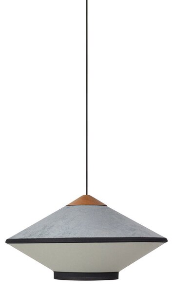 Závěsná svítidlo Forestier, Cymbal S, stmívatelné, Modrá, Obývací pokoj, Tkanina / Textil, Design