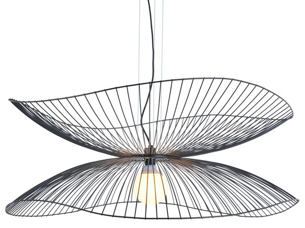 Závěsná svítidlo Forestier, Libellule L, stmívatelné, Černá, Obývací pokoj, Kov, Design