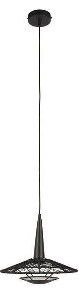 Závěsná svítidlo Forestier, Carpa S, stmívatelné, Černá, Obývací pokoj, Tkanina / Textil, Design