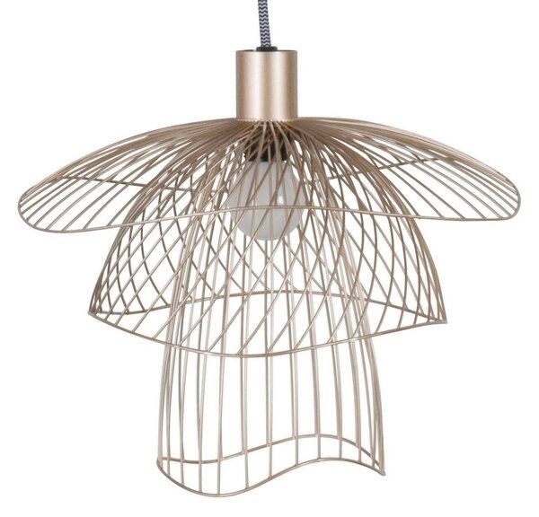 Závěsná svítidlo Forestier, Papillon XS, stmívatelné, Béžová, Obývací pokoj, Kov, Design